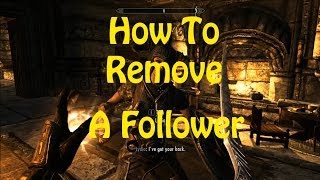 Skyrim  How to fix Follower Housecarl Glitch PC [upl. by Nairred]