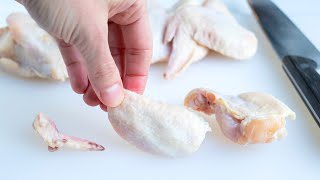 How to Cut Whole Chicken Wings into Portions [upl. by Vasya354]