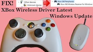 How to fix install Xbox 360 controller wireless receiver drivers  Latest Windows Update [upl. by Ausoj]