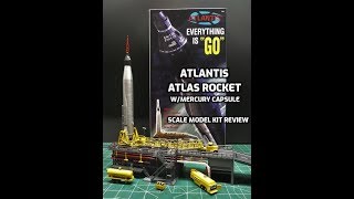 Atlantis Atlas Rocket wMercury Capsule John Glenn 1110 Scale Model Kit Build Review H1833 [upl. by Artus452]