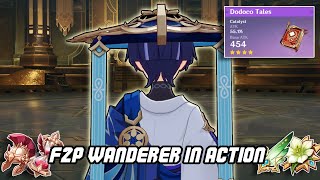 What an F2P Wanderer looks like  Genshin Impact [upl. by Aihsemek668]