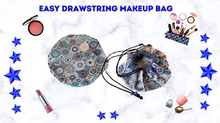 EASY DRAWSTRING MAKEUP BAG [upl. by Aelat721]