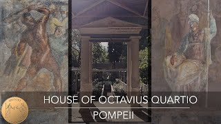 House of Octavius Quartio  Pompeii  Trojan War Frescoes  Hercules Frescoes  4k [upl. by Boylan]