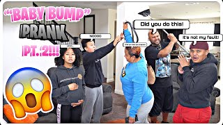 15 YEAR OLD SISTER quotBABY BUMPquot PRANK ON PARENTS PART 2 [upl. by Fachini698]