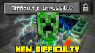 I Beat Minecraft on IMPOSSIBLE DIFFICULTY it was scary [upl. by Kapoor]