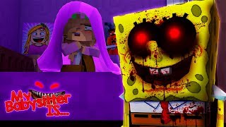 MY BABYSITTER IS SPONGEBOBEXE  Minecraft Little Kelly [upl. by Birmingham]