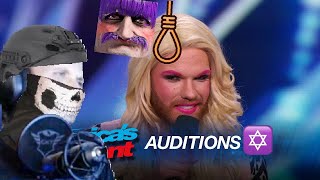 Forsen reacts to Scott Heierman Bearded Drag Queen Comedian Rules the Stage  Americas Got Talent [upl. by Halona]