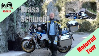 Brasa Schlucht mit dem Motorrad  Honda CRF1100L Africa Twin Adv Sports  Gardasee  Alpentour 2020 [upl. by Thelma384]