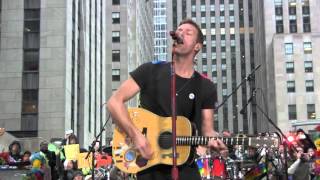 COLDPLAY  Introduction and quotYellowquot  Live in New York City TODAY Show  March 14 2016 HDHQ [upl. by Yeniar]