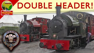 DOUBLE HEADER Full line trip with Edward Thomas and Corris No 7  Talyllyn Railway [upl. by Yorled786]