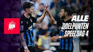 ALLE DOELPUNTEN SPEELDAG 4 ⚽⚽ Jupiler Pro League hoogtepunten 2324 [upl. by Eram]