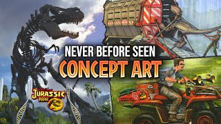 New Jurassic Park Trilogy Characters and Scenes Revealed via Unseen Concept Art [upl. by Htebasil]