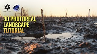 Create a Photorealistic Landscape in Ten Minutes  C4D Tutorial amp Octane Render [upl. by Erin661]