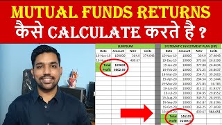 Mutual Funds Returns Calculator  SIP vs Lumpsum Calculation Hindi [upl. by Ikkela242]