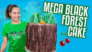 BLACK FOREST Mega Cake  How To Cake It [upl. by Hintze]