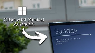 How to make your desktop clean and minimal  aesthetic  Windows 11 [upl. by Akihdar]