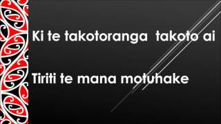 Toia Mai te waka nei with lyrics [upl. by Nigam532]