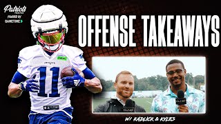 OFFENSE TAKEAWAYS from 2024 Patriots Training Camp [upl. by Llenyt991]