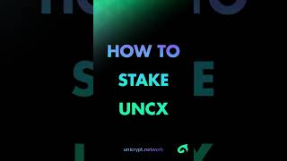 UNCX Staking Walkthrough Guide ¦ UniCrypt Network [upl. by Auerbach]