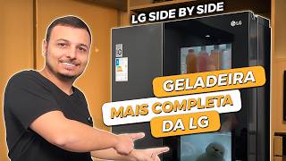 Geladeira LG INSTAVIEW Side by Side Inverter 647L  Primeiras Impressões [upl. by Ailehc]