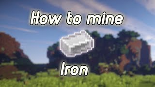 How To Mine Iron In Minecraft [upl. by Wanfried844]