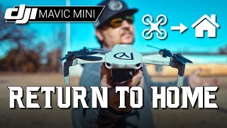 DJI Mavic Mini  RETURN TO HOME Tutorial amp Demonstration [upl. by Noillimaxam371]