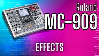 Roland MC909 Effects Explained  MFX1 amp MFX2 Full Overview EQ Filters Reverb amp More [upl. by Aeirdna]