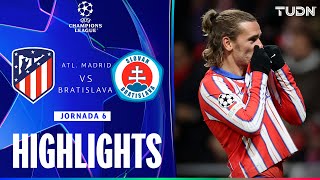 HIGHLIGHTS  AtlĂŠtico Madrid vs Slovan Bratislava  UEFA Champions League 2425  TUDN [upl. by Beare311]