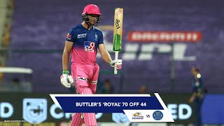 Buttlers Royal 70 44 Against Mumbai Indians [upl. by Ainos]