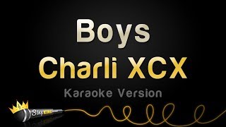 Charli XCX  Boys Karaoke Version [upl. by Yspyg]