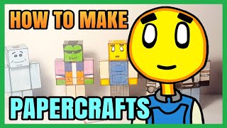 How To Make Papercraft Figures Tutorial [upl. by Platon902]