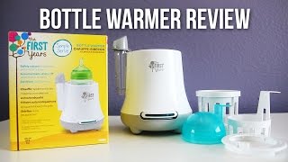 The First Years Simple Serve Bottle Warmer Review amp Demo [upl. by Assadah131]