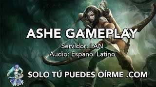 Ashe de la tribu Woad Español Latino Gameplay Resumen LAN Duo Nivel 9  Platino V [upl. by Dahs]