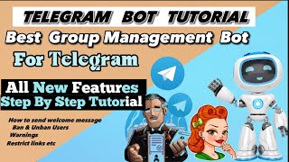 Telegram Bot Tutorial  How To Add Bot To Telegram Group [upl. by Archaimbaud]