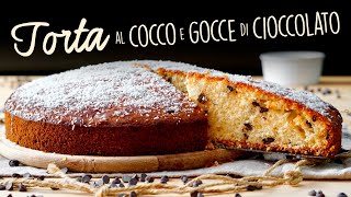 TORTA AL COCCO E GOCCE DI CIOCCOLATO  Ricetta Facile  BuonIdea [upl. by Assiram]