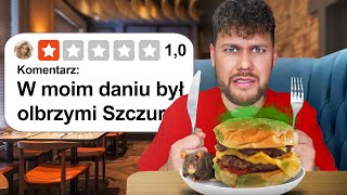 Testuje RESTAURACJE z 1GWIAZDKOWYMI OPINIAMI [upl. by Brownson]