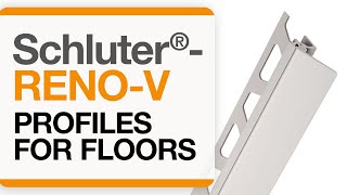 How to install a tile transition on floors Schluter®RENOV [upl. by Lia]