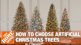 How to Choose Artificial Christmas Trees  The Home Depot [upl. by Byrann]