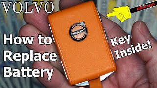 Volvo Key Fob  How to Replace Battery amp Access Key Inside [upl. by Oiramed]