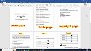 MS Word Footer With Chapter Name And Page Number [upl. by Nivrem]