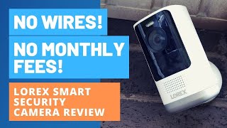 Lorex Security Camera WITHOUT Subscription or Wires Unboxing amp Review [upl. by Josie461]