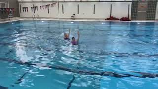 Julie amp Lynn Free Duet swim thru 1017 [upl. by Theola]