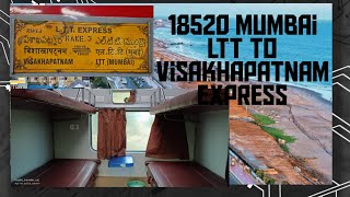 18520 Lokmanya Tilak Terminus to Visakhapatnam express auto upgrade from 2AC to 1ACGodavari river [upl. by Holcman536]