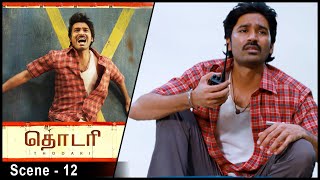 Thodari Movie Scenes  Media addresses the issue to the people  Dhanush  Keerthy suresh  API [upl. by Ymmit]