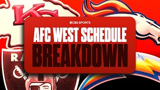 2024 NFL schedule breakdown for EVERY TEAM in the AFC West  CBS Sports [upl. by Oratnek]