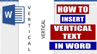 How to insert VERTICAL TEXT in WORD  Multiple ways to type vertically in Word EASILY [upl. by Akerboom625]