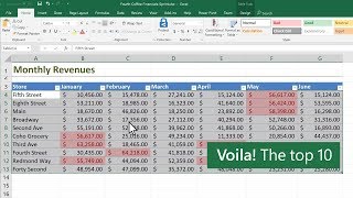 Conditional formatting in Microsoft Excel [upl. by Embry]