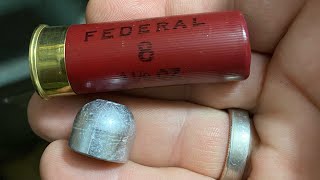 Ep 35  How to turn a 12 gauge 8 target load into a slug shotshell [upl. by Ynitsed]