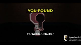 How to get FORBIDDEN marker in FIND THE MARKERS Roblox  Updated 2025 [upl. by Aiepoissac795]