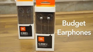 JBL C200SI Budget Earphones Review amp Compared with JBL C100 [upl. by Etterraj]